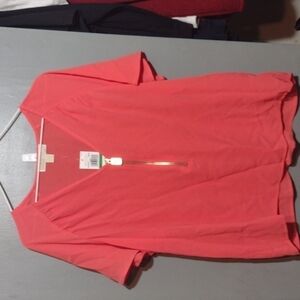 𝅺michael by Michael kors women's blouse size large Coral